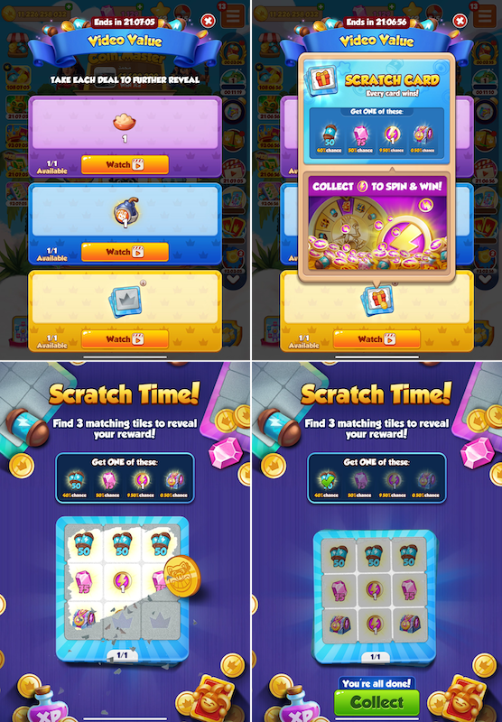 The Progressive Bundle and Scratch Card offers in Coin Master! 
